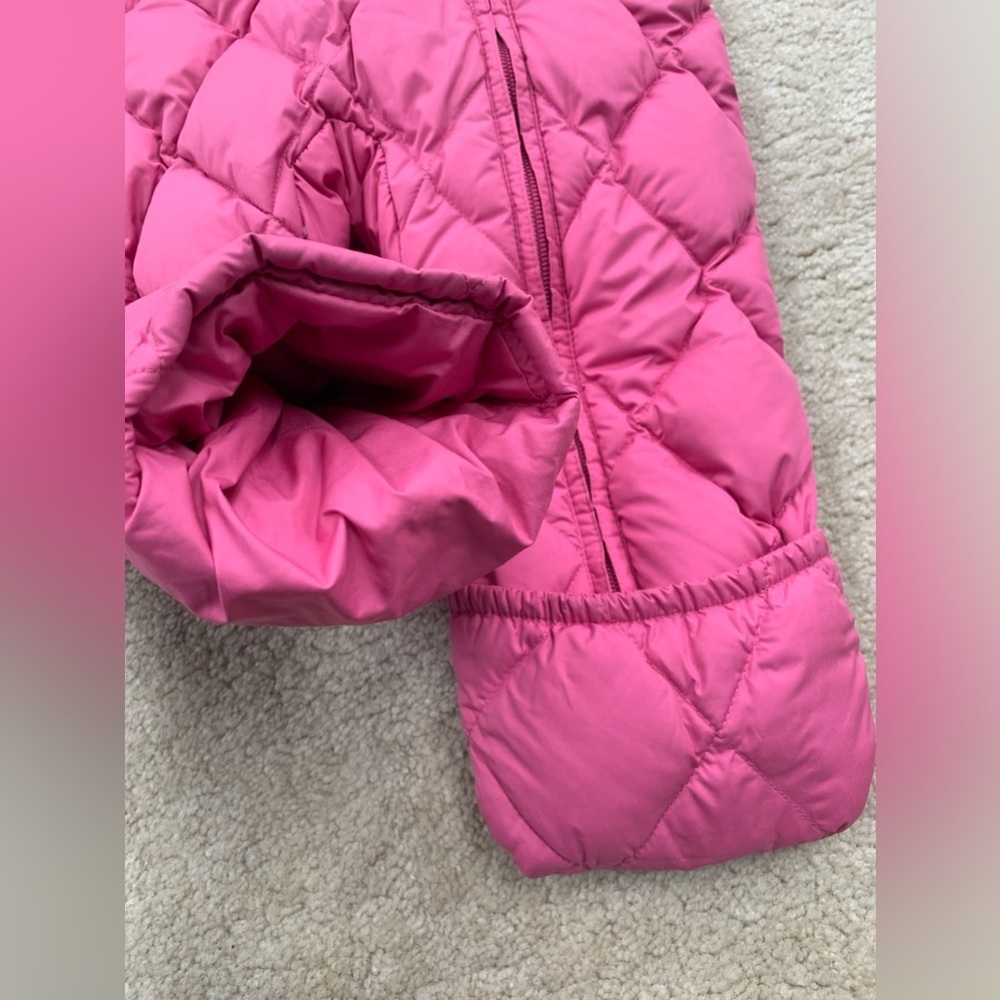 Lands’ End Size 18 Months Pink Goose Down Fill Snowsuit Bunting - Picture 6 of 7